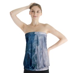 Storm Blue Ocean Strapless Top by goljakoff