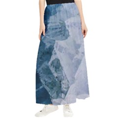 Storm Blue Ocean Maxi Chiffon Skirt by goljakoff