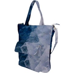 Storm Blue Ocean Shoulder Tote Bag by goljakoff