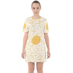 Sunlight Sixties Short Sleeve Mini Dress by goljakoff