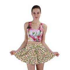 Lonely Flower On Pink Mini Skirt by JustToWear