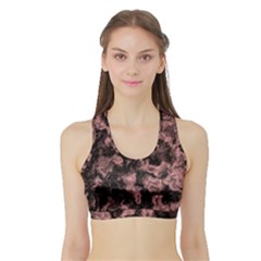 Plasma Storm Sports Bra With Border by MRNStudios