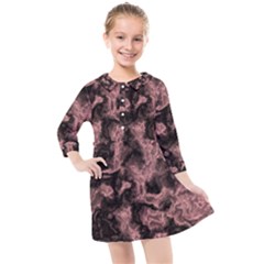 Plasma Storm Kids  Quarter Sleeve Shirt Dress by MRNStudios