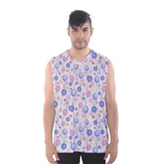 Watercolor Dandelions Men s Basketball Tank Top