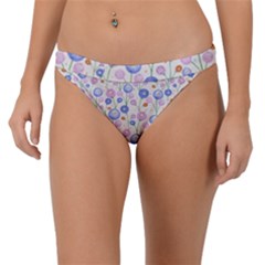 Watercolor Dandelions Band Bikini Bottom