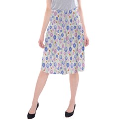 Watercolor Dandelions Midi Beach Skirt by SychEva