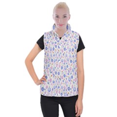 Watercolor Dandelions Women s Button Up Vest