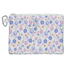 Watercolor Dandelions Canvas Cosmetic Bag (XL)