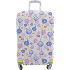 Watercolor Dandelions Luggage Cover (Large)