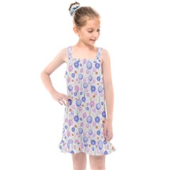 Watercolor Dandelions Kids  Overall Dress by SychEva