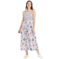 Watercolor Dandelions Boho Sleeveless Summer Dress