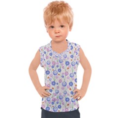 Watercolor Dandelions Kids  Sport Tank Top