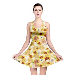 Lonely Flower Populated Reversible Skater Dress by JustToWear