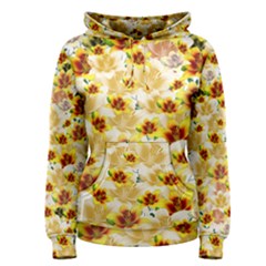 Lonely Flower Populated Women s Pullover Hoodie by JustToWear