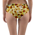 Lonely flower populated Reversible Mid-Waist Bikini Bottoms View4