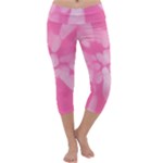 Pink Love Tie Dye Capri Yoga Leggings