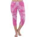 Pink Love Tie Dye Capri Yoga Leggings View1
