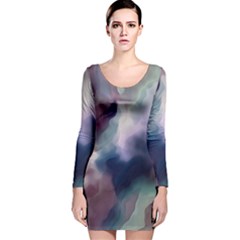 Graceful Impression Long Sleeve Velvet Bodycon Dress by DressitUP