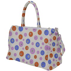 Multicolored Circles Duffel Travel Bag by SychEva