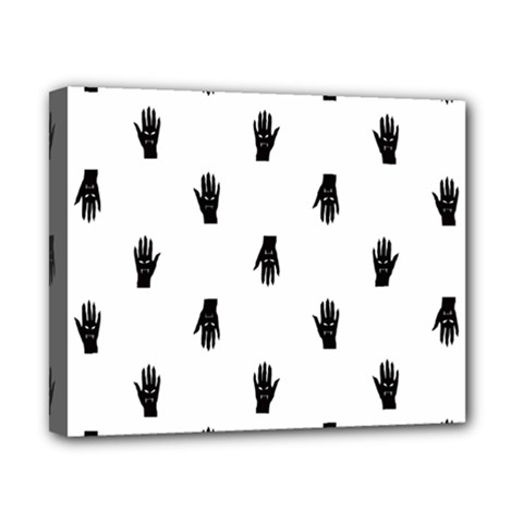 Vampire Hand Motif Graphic Print Pattern Canvas 10  X 8  (stretched)
