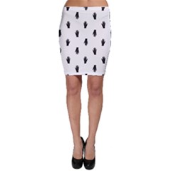 Vampire Hand Motif Graphic Print Pattern Bodycon Skirt