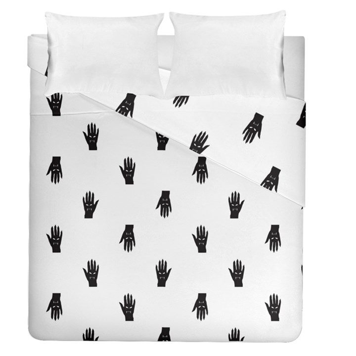 Vampire Hand Motif Graphic Print Pattern Duvet Cover Double Side (Queen Size)