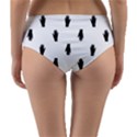 Vampire Hand Motif Graphic Print Pattern Reversible Mid-Waist Bikini Bottoms View2