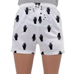 Vampire Hand Motif Graphic Print Pattern Sleepwear Shorts