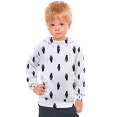 Vampire Hand Motif Graphic Print Pattern Kids  Hooded Pullover