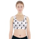 Vampire Hand Motif Graphic Print Pattern Sports Bra With Pocket View1