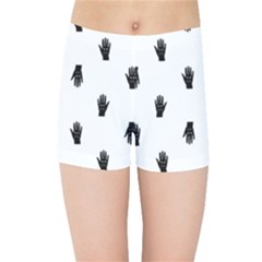 Vampire Hand Motif Graphic Print Pattern Kids  Sports Shorts