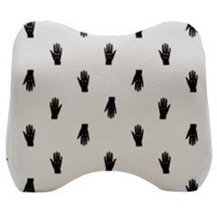 Vampire Hand Motif Graphic Print Pattern Velour Head Support Cushion