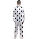 Vampire Hand Motif Graphic Print Pattern Men s Long Sleeve Satin Pajamas Set View2