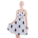 Vampire Hand Motif Graphic Print Pattern Halter Party Swing Dress  View1