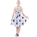 Vampire Hand Motif Graphic Print Pattern Halter Party Swing Dress  View2