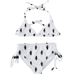 Vampire Hand Motif Graphic Print Pattern Kids  Classic Bikini Set