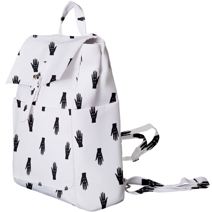 Vampire Hand Motif Graphic Print Pattern Buckle Everyday Backpack