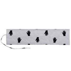 Vampire Hand Motif Graphic Print Pattern Roll Up Canvas Pencil Holder (L)