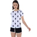 Vampire Hand Motif Graphic Print Pattern Back Circle Cutout Sports Tee View1