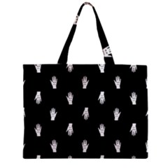 Vampire Hand Motif Graphic Print Pattern 2 Zipper Mini Tote Bag