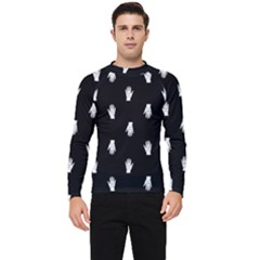 Vampire Hand Motif Graphic Print Pattern 2 Men s Long Sleeve Rash Guard by dflcprintsclothing