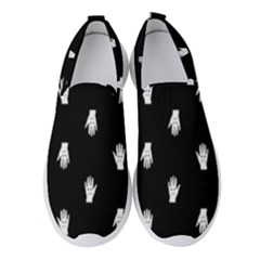 Vampire Hand Motif Graphic Print Pattern 2 Women s Slip On Sneakers by dflcprintsclothing