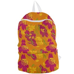 Folk Floral Pattern  Abstract Flowers Print  Seamless Pattern Foldable Lightweight Backpack by Eskimos