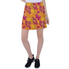 Folk Floral Pattern  Abstract Flowers Print  Seamless Pattern Tennis Skirt by Eskimos