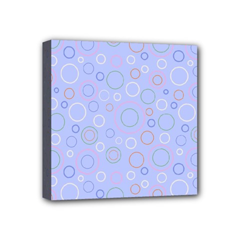 Circle Mini Canvas 4  x 4  (Stretched)