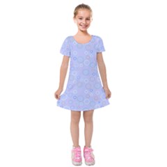 Circle Kids  Short Sleeve Velvet Dress