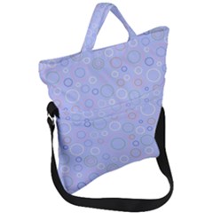 Circle Fold Over Handle Tote Bag