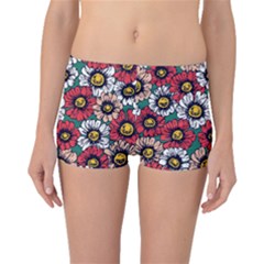 Daisy Colorfull Seamless Pattern Boyleg Bikini Bottoms by Kizuneko