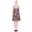 Daisy Colorfull Seamless Pattern Spaghetti Strap Velvet Dress View2