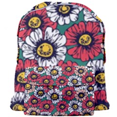 Daisy Colorfull Seamless Pattern Giant Full Print Backpack by Kizuneko